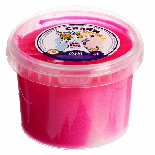 Слайм «Зефирка» два цвета белый и маджента, 500 мл