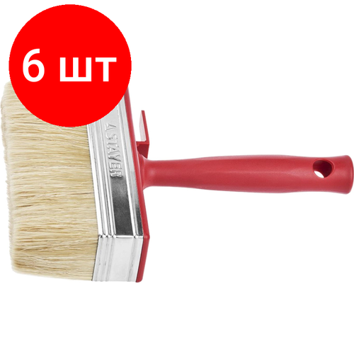 Комплект 6 штук, Кисть малярная макловица STAYER MASTER UNIVERSAL,3х12см (01824-12)