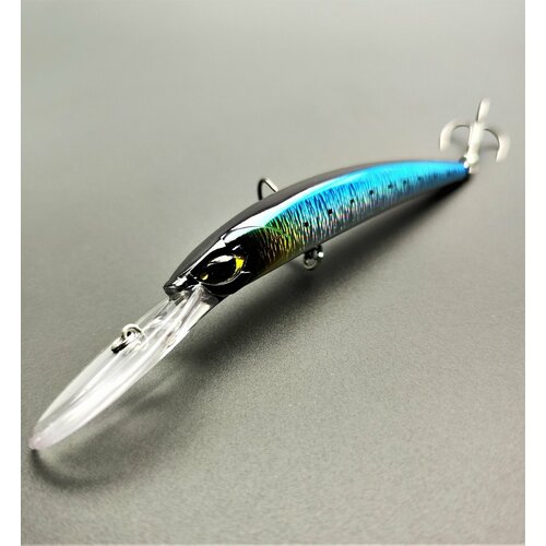 Воблер для троллинга YO-ZURI 110 Crystal minnow Deep diver(F) Япония на щуку, сома, судака