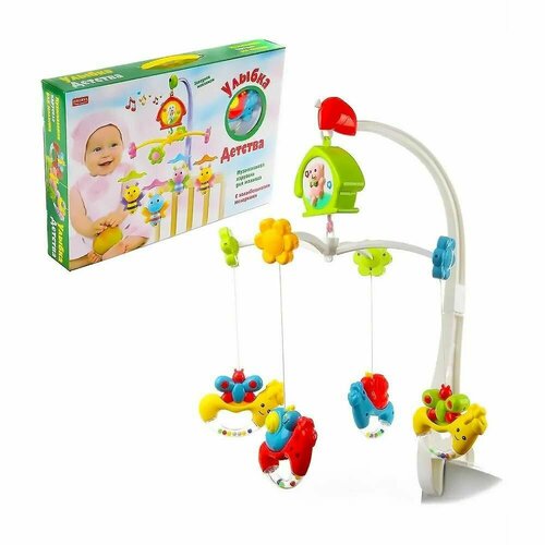 Мобиль музыкальный Улиточки ZYB-B1478-3 игрушки для малышей детская плюшевая игрушка погремушка в виде животного мобиль для детской коляски детской кроватки детские игрушки дл