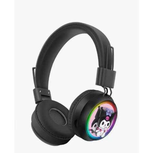 Наушники беспроводные детские bluetooth с USB зарядкой FM Куроми черный 126700₽