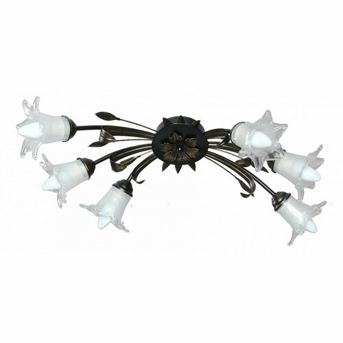 Люстра потолочная Аврора 10041-6C Ирис Е14 660Вт 4500₽