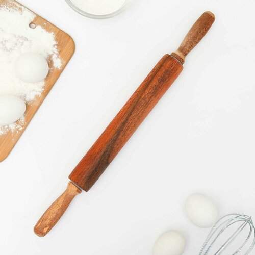 Скалка вращающаяся 43 4 см фигурные ручки 577₽