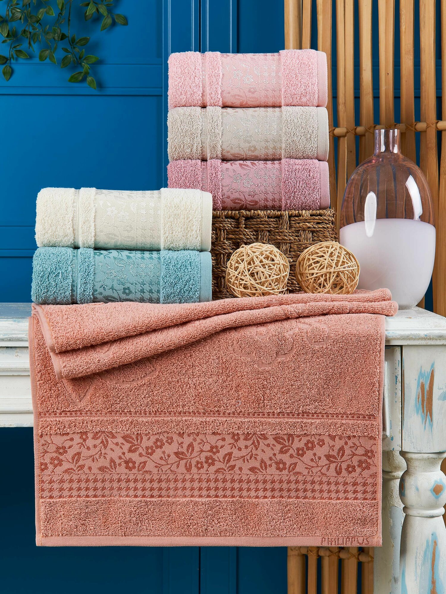 фото Набор полотенец PHILIPPUS, махровые 50х90 см (6 штук) SUPER COTTON ADEN