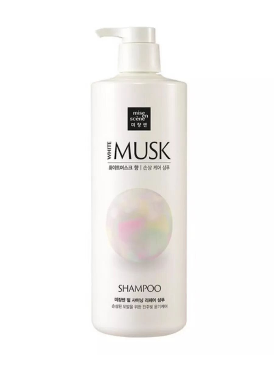 Mise en Scene Шампунь для волос с жемчужной пудрой с ароматом белого мускуса Pearl Shining White Musk Shampoo, 1000 мл