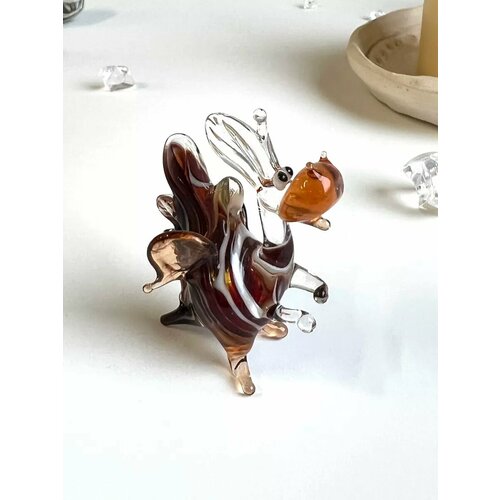 Фигурка дракон, дракоша из художественного стекла