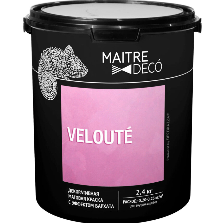 Декоративная краска Maitre Deco Veloute эффект бархата 2.4 кг
