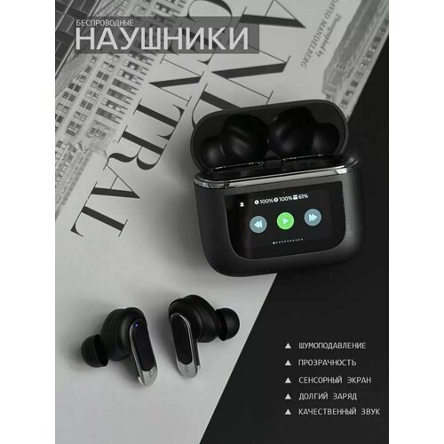 Беспроводные наушники с сенсорным экраном черный 219000₽
