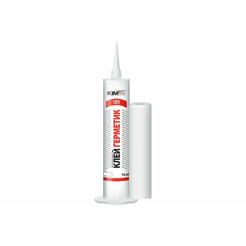KIM TEC Герметик силиконовый белый 101Е 70мл 25527