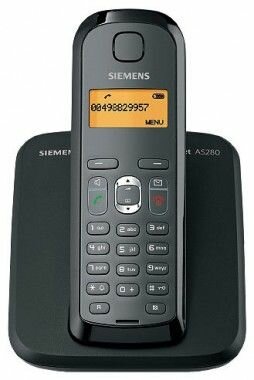 Siemens Gigaset Радиотелефон Siemens Gigaset AS280 Duo,черный