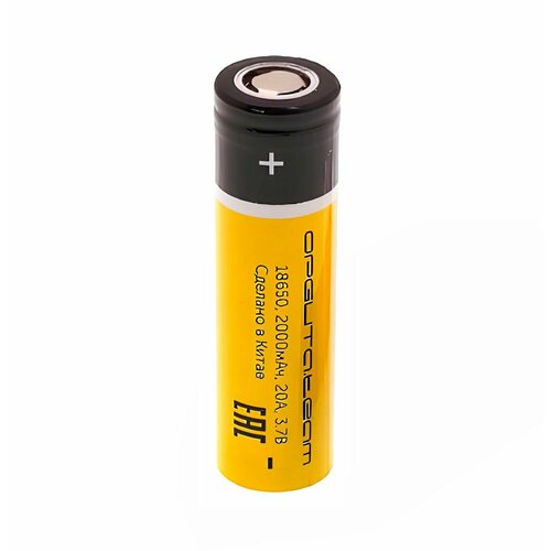 Аккумулятор Li-ion 18650 (20А, 2000mAh, 3,7В) орбита. team