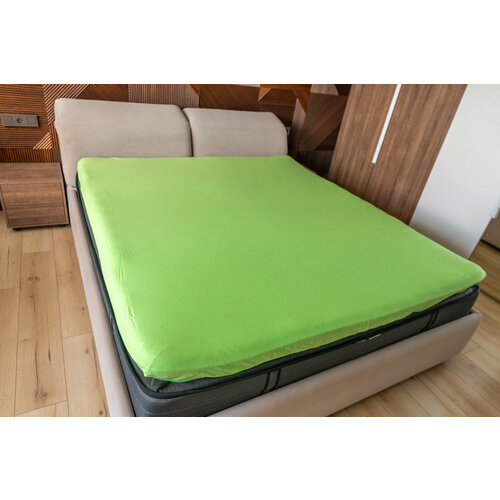 Простынь на резинке 120х200 Трикотаж Элис Текстиль высота бортика 20 см яблоня 1200₽