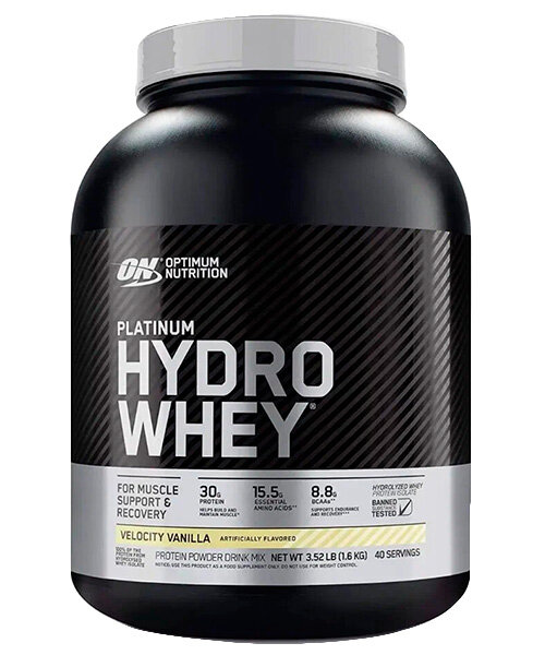 Изолят протеина Platinum Hydro Whey Optimum Nutrition 1590 г (Ваниль)