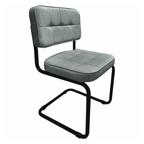 Стулья комплект 2 шт, РС14М, черный каркас, экокожа, графит, разобранные