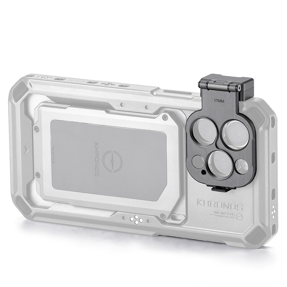 Адаптер Tilta Khronos Lens Adapter для объектива 17мм для iPhone 15 Pro/15 Pro Max Серый