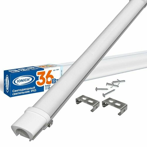 Светодиодный линейный узкий светильник IONICH 1200мм 36Вт 6500К IP65 1150₽