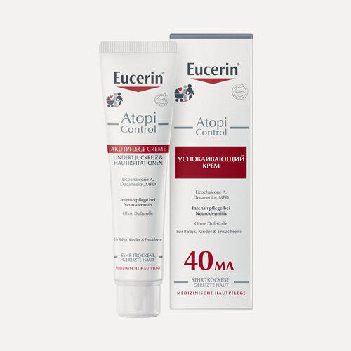 Изображение товара EUCERIN Успокаивающий крем для взрослых, детей и младенцев 40 мл