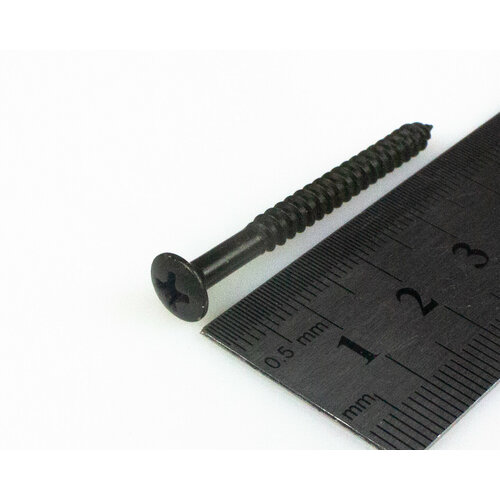 PARTSLAND WO4245-BK, шуруп крепления грифа (4x45mm), черный