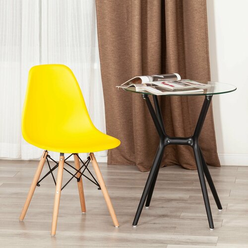 Стул для кухни TetChair CINDY (EAMES) (mod. 1801), 1 шт, желтый желтый, Желтый