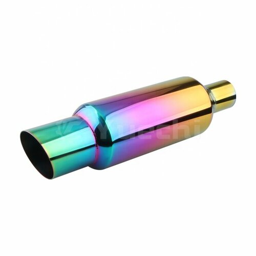 Yuechi Auto Неоновая Насадка на Выхлопную Трубу 2,5 Дюйма из Нержавеющей Стали для Универсального Автомобиля арт. YC-WH0087