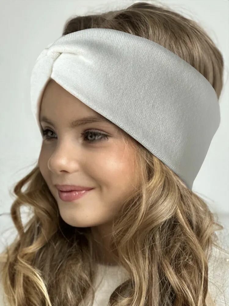 Повязка  Осень-зима 2024 для женщин, размер 52-54, белый