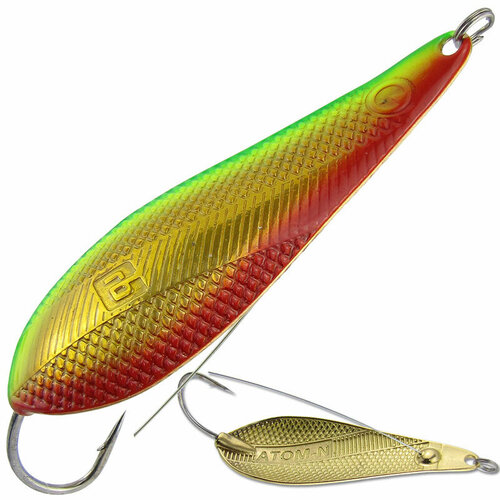 Блесна литьевая из латуни на щуку, RB Атом -N 