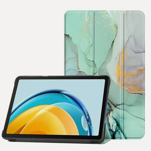Изображение товара Чехол на Redmi Pad Se / Редми Пад Ce 2024 года, 8.7 дюйма, умный с магнитом, темно-зеленый мрамор
