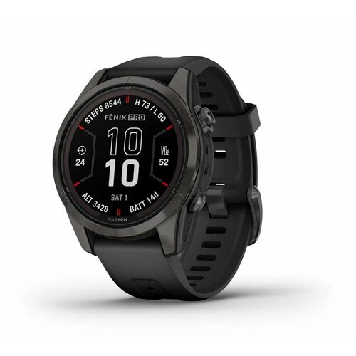 Умные часы Garmin FENIX 7S Pro Sapphire Solar Carbon Gray 98000₽
