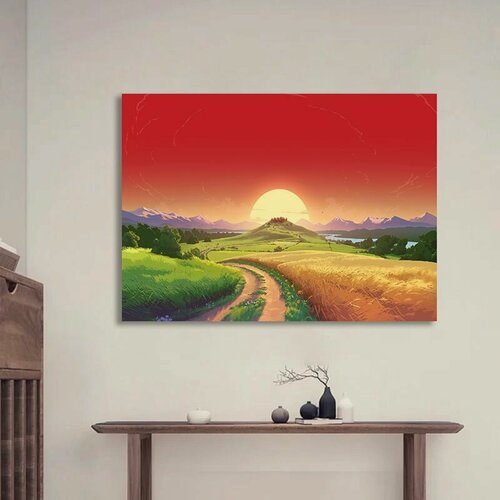 Изображение товара Картина "Красивая природа", 60x80 см, в стиле поп-арт, на холсте, на подрамнике, дерево