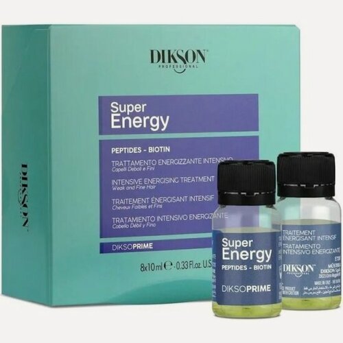 Изображение товара Пептидный лосьон для ослабленных и тонких волос Dikson SUPER ENERGY с биотином, 8*10 мл