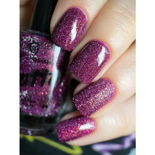 фото Лак для ногтей без лампы с блестками - grattol color nail polish wine taste, 9 мл