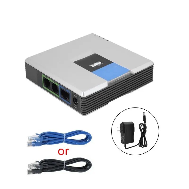 VOIP Адаптер Linksys PAP2T-NA, EU Plug