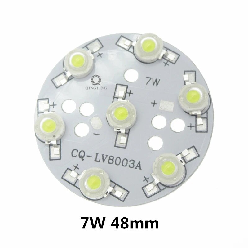 Светодиоды QINGYING BALL 1W LED с радиатором Warm White 3000K 7W 48mm Белый