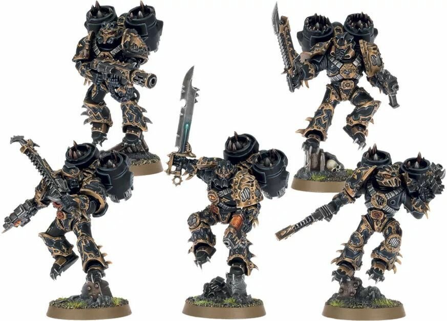 Миниатюры Warhammer 40000 Chaos Space Marines Raptors / Рапторы Хаоса