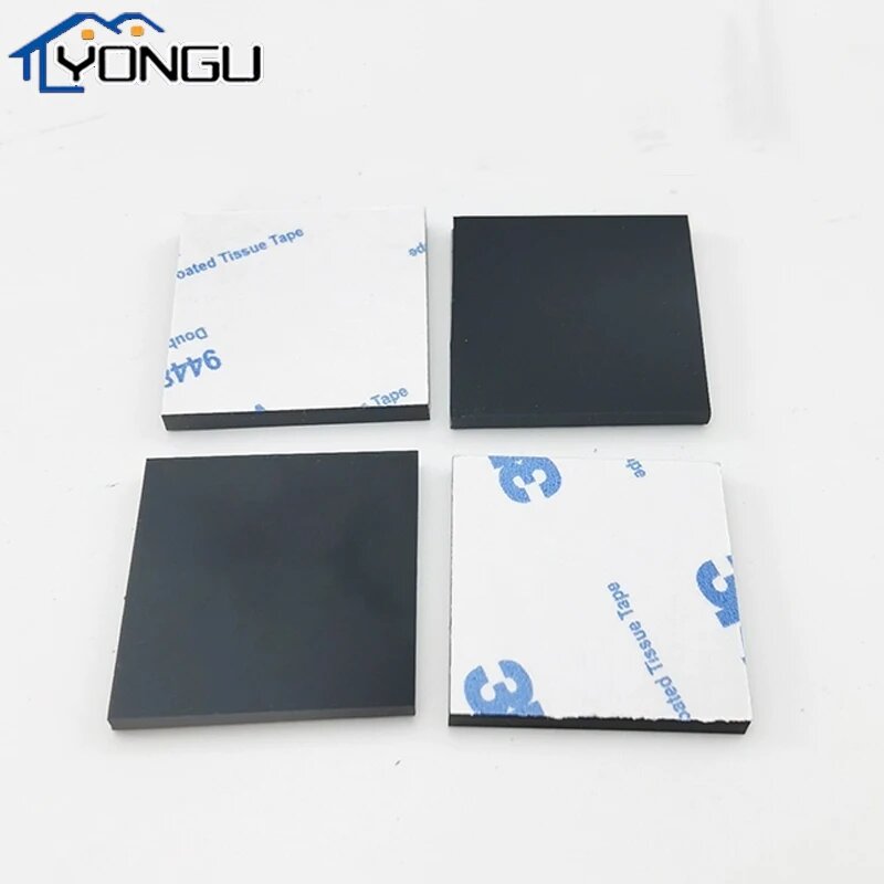 Самоadhesive silicone rubber sheet 15x15x2mm 4Pcs