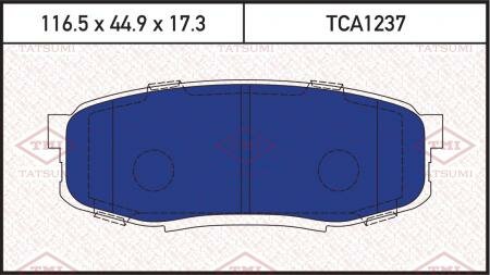 Колодки тормозные дисковые зад TMI TATSUMI TCA1237