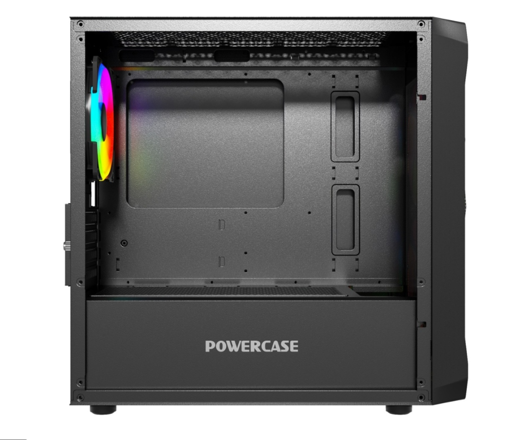 Корпус для компьютера Powercase Mistral Micro A3B ARGB mATX CMMAB-A3, без БП, Black — фото 1
