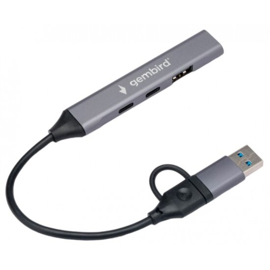 Gembird 2хType-C/1хUSB 3.0/1хUSB 2.0 UHB-C444