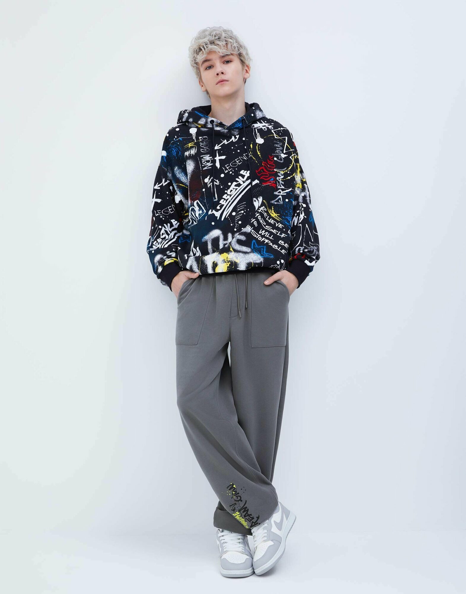 Брюки спортивные Gloria Jeans, размер 14+/170-176, серый — фото 1