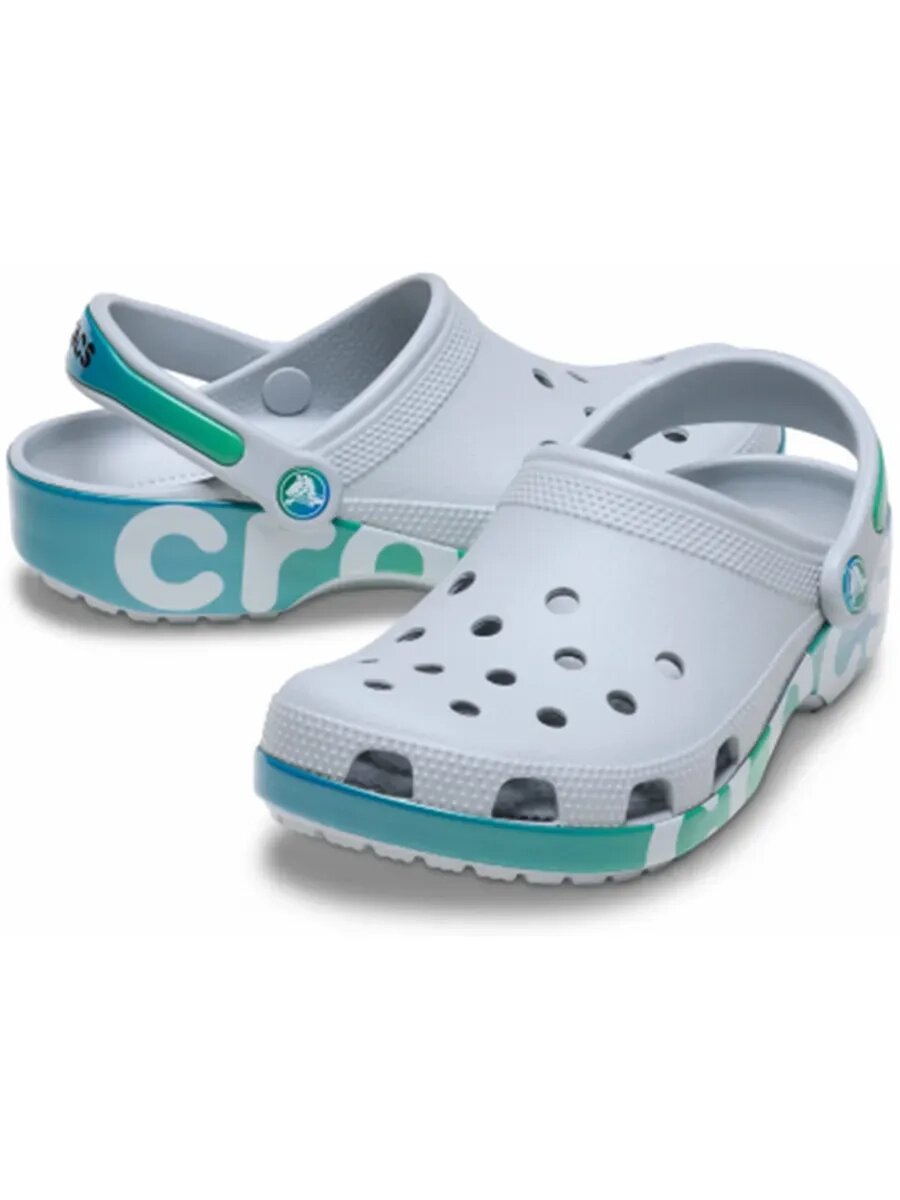 Сабо Crocs Classic clog, размер M8/W10, серый — фото 1