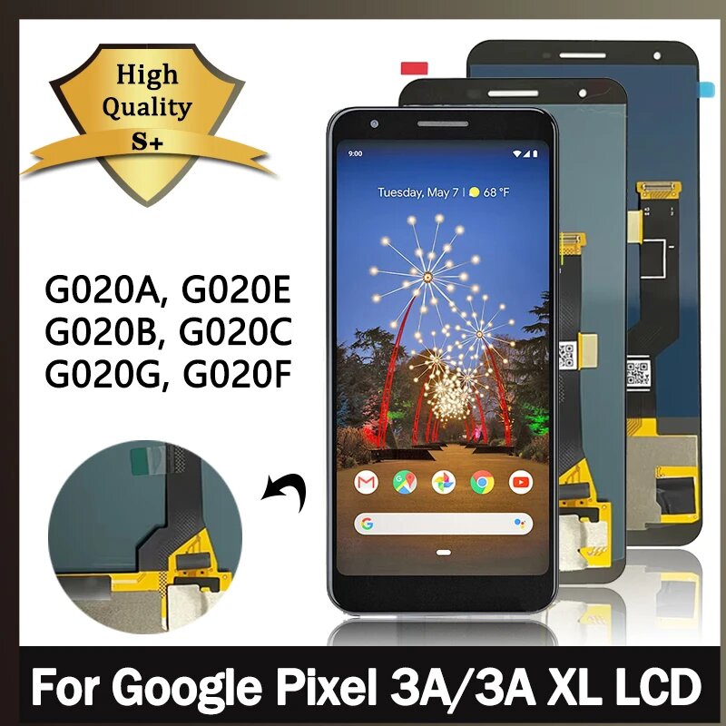 Для Google Pixel 3a LCD G020A G020E G020B Дисплей Сенсорный экран с дигитайзером для Google Pixel 3A xl G020C G020G G020F Дисплей