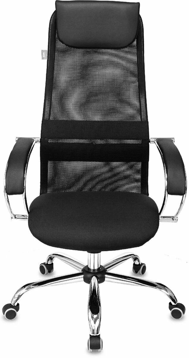 Кресло руководителя Бюрократ CH-607SL TW-01 Neo Black черный, сетка/ткань с подголов. на колес. металл хром