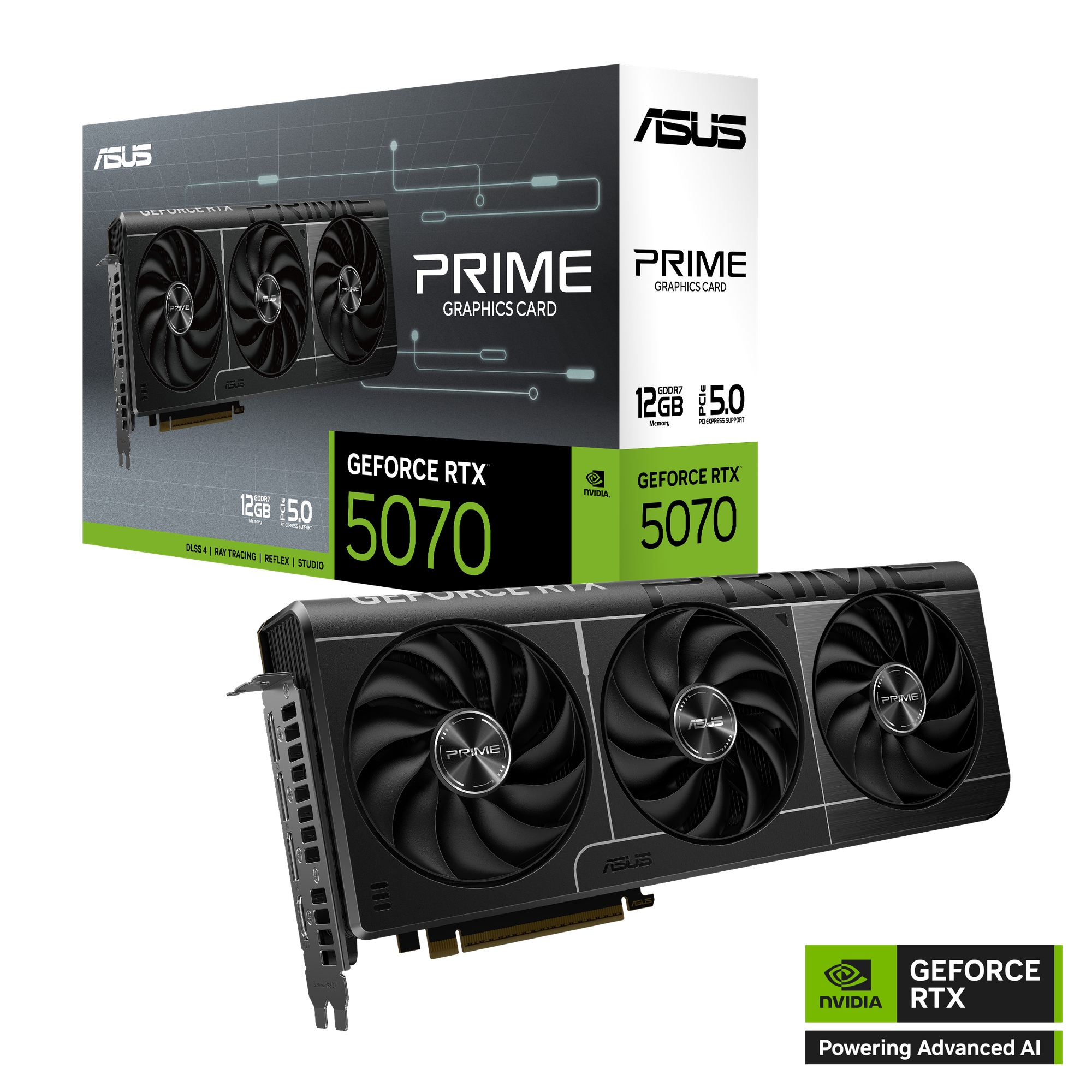 Видеокарта ASUS Prime GeForce RTX 5070 12G (90YV0M11-M0NA00)