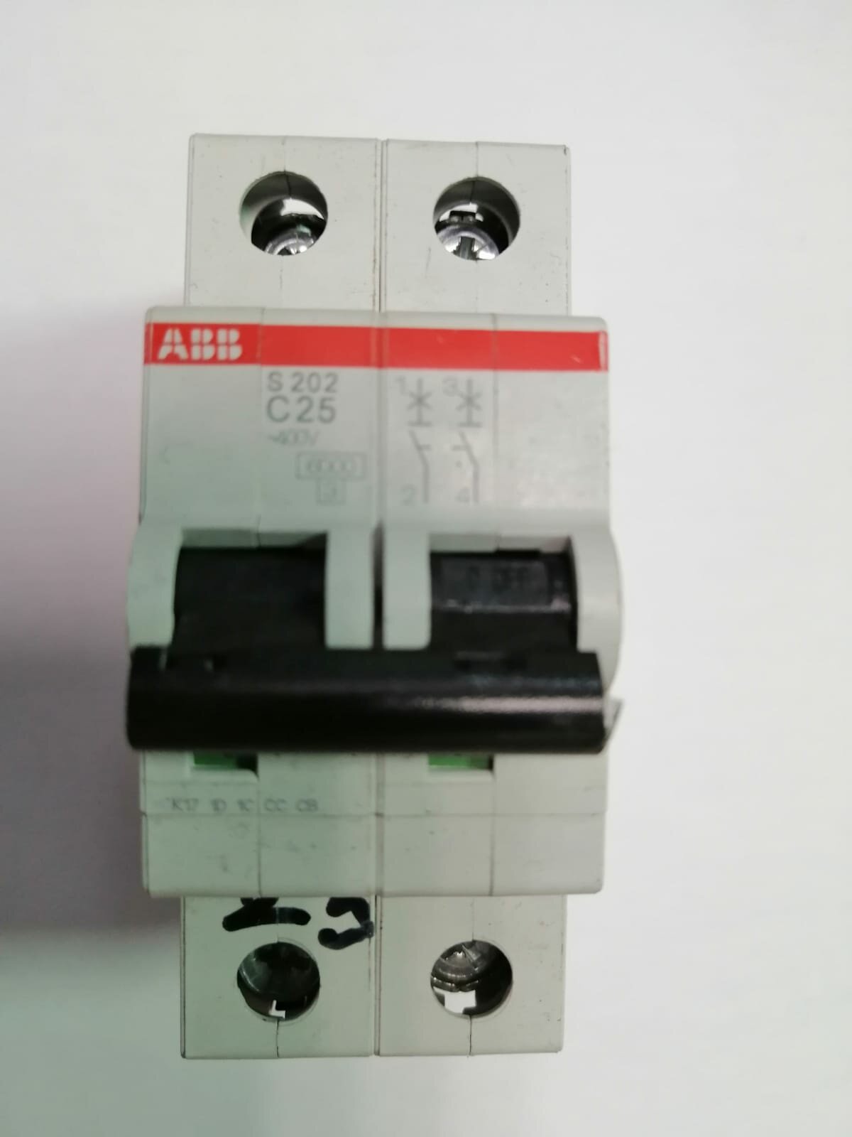 Автоматический выключатель ABB STOS202, 2 полюса, номинальный ток 25 A