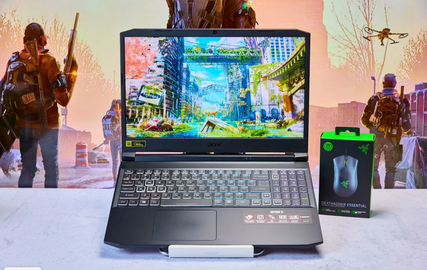 Игровой ноутбук Acer Nitro 5, RTX 3050, AMD Ryzen 7 5800H, 1920x1080 144Hz, 16GB, 512GB, Win11Pro RU, 1год гарантия