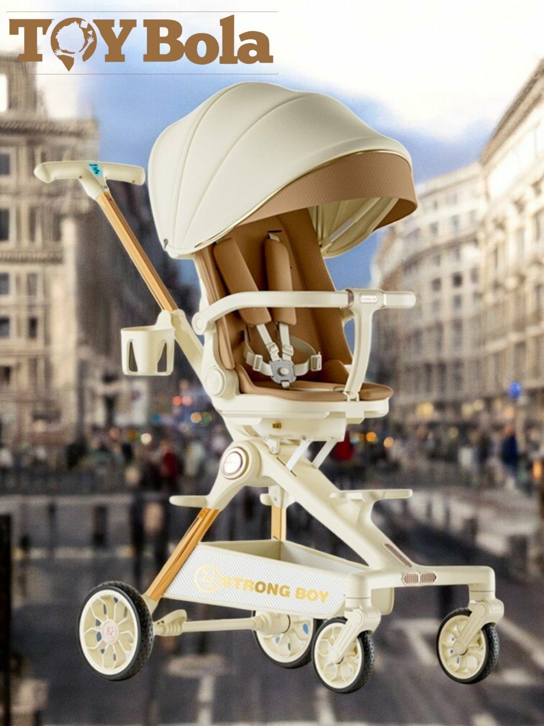 Коляска-трансформер Dron X9, для детей с рождения до 2-х лет, складная, вращение 360°