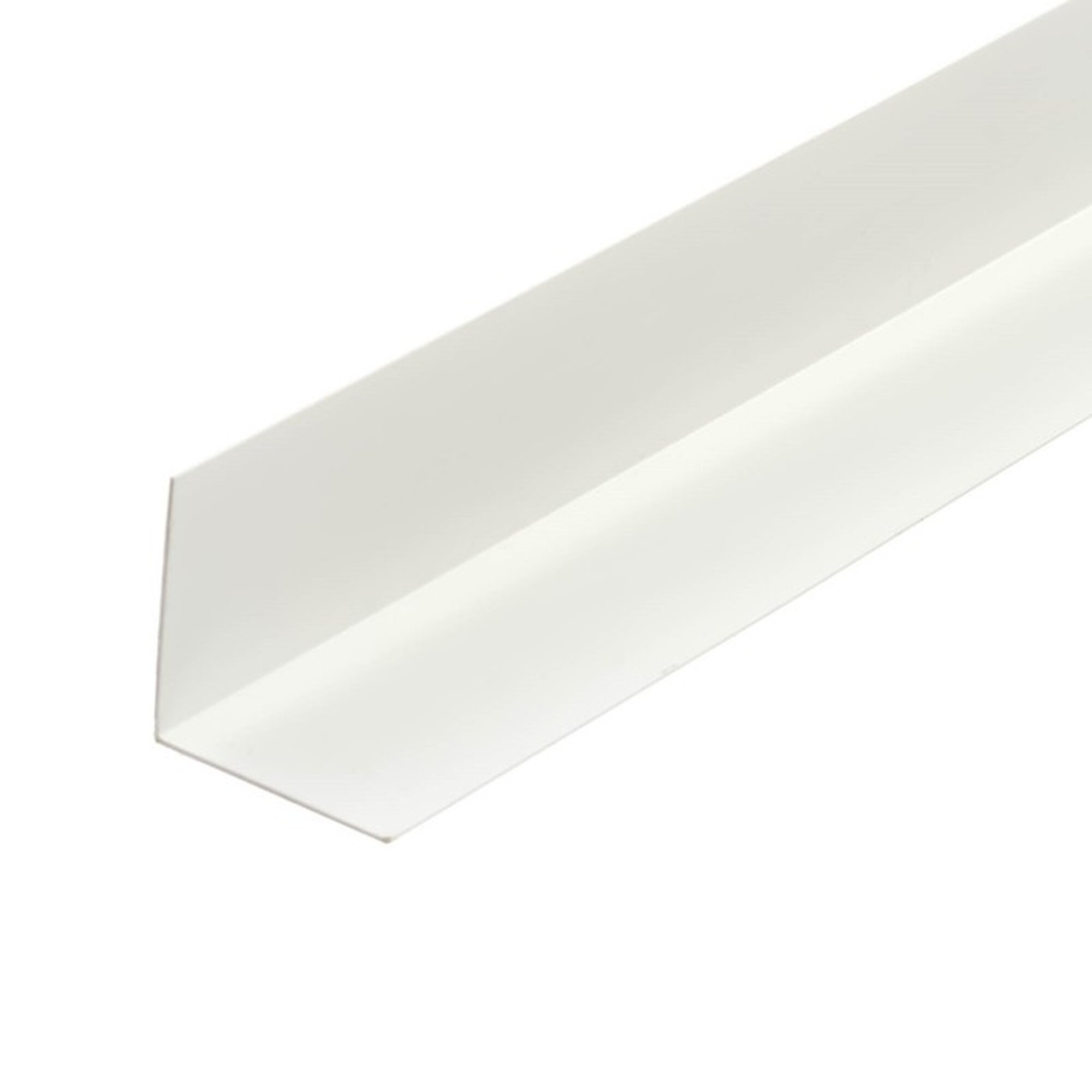 Угол внешний IDEAL ПВХ 25x25 мм отделочный гладкий 2.7 м 001 белый