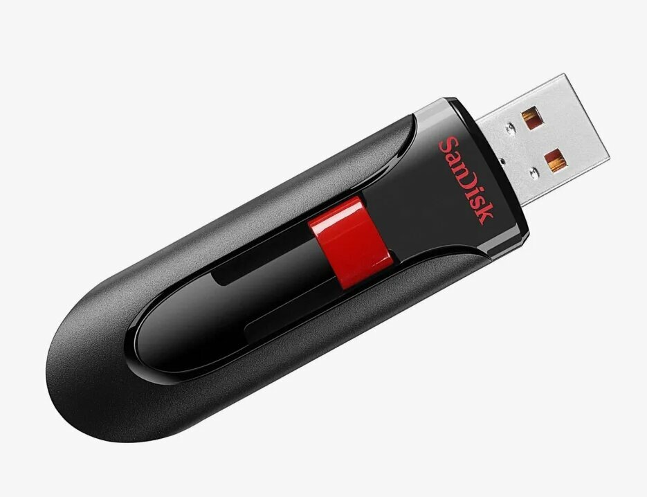 Флешка накопитель Sandisk Cruizer 128Gb USB 3.0 выдвижная конструкция