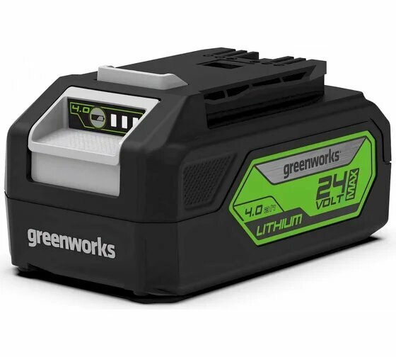 Батарея аккумуляторная Greenworks G24B4 24В 4Ач Li-Ion (2926807)