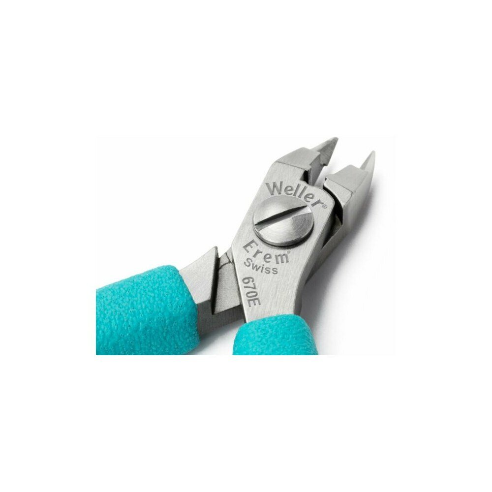 Остроконечные кусачки Weller Erem 670E, прямая головка, ESD безопасные, длина 110 мм — фото 1